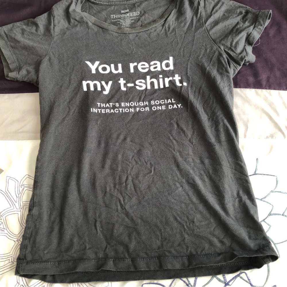 ThinkGeek Gray Tshirt Size Small